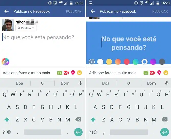 como publicar postagens com fundo colorido no Facebook como-publicar-postagens-com-fundo-colorido-no-facebook
