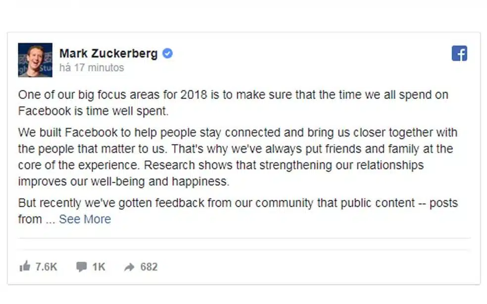 Facebook muda o feed de notícias para deixar a rede mais pessoal 3 facebook mark -