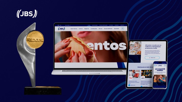 Site da JBS premiado no FestDigital.